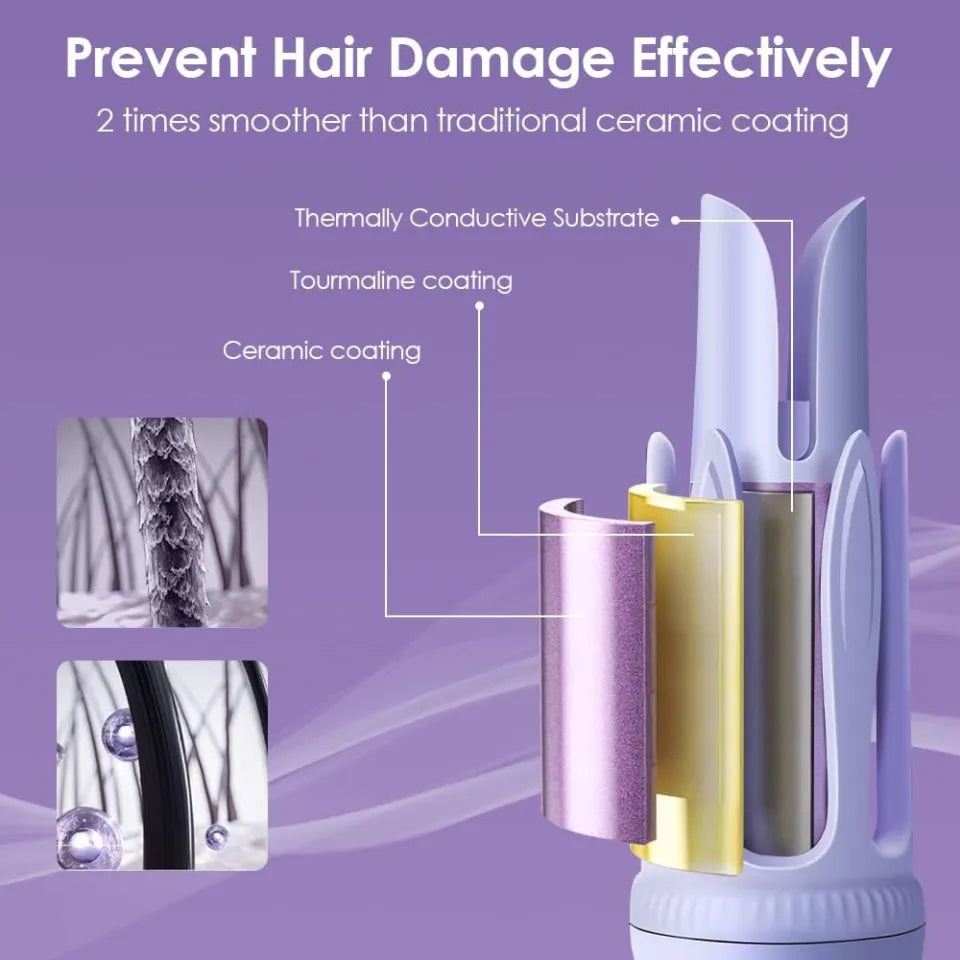 مكواة تجعيد الشعر الأوتوماتيكية